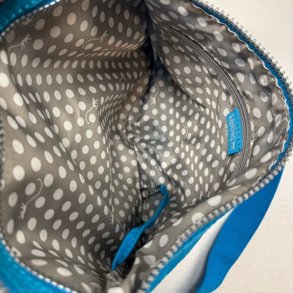 Kipling Alvar Crossbody Bag Purse Havana Blue Monkey 12”x9” Travel Streetwear - Picture 15 of 16
